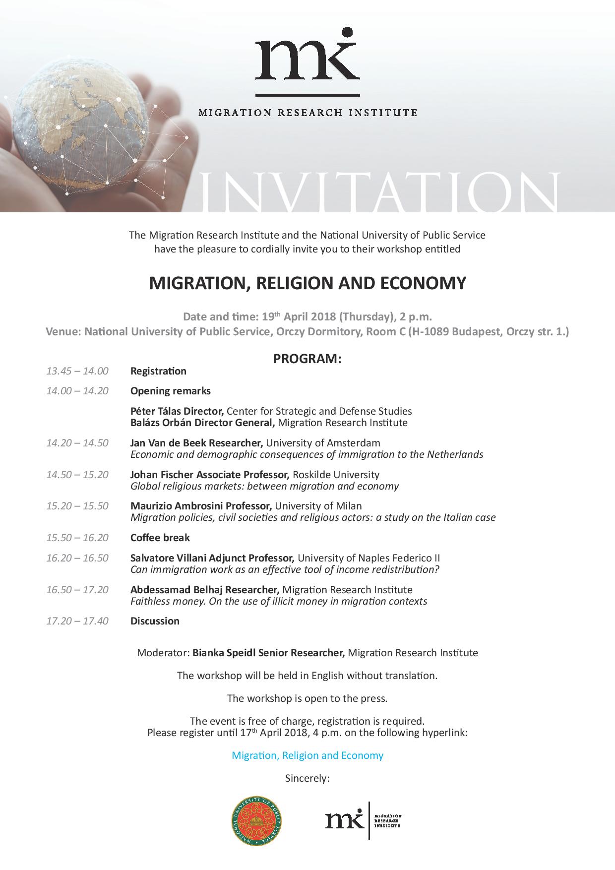 Migration, Religion And Economy
